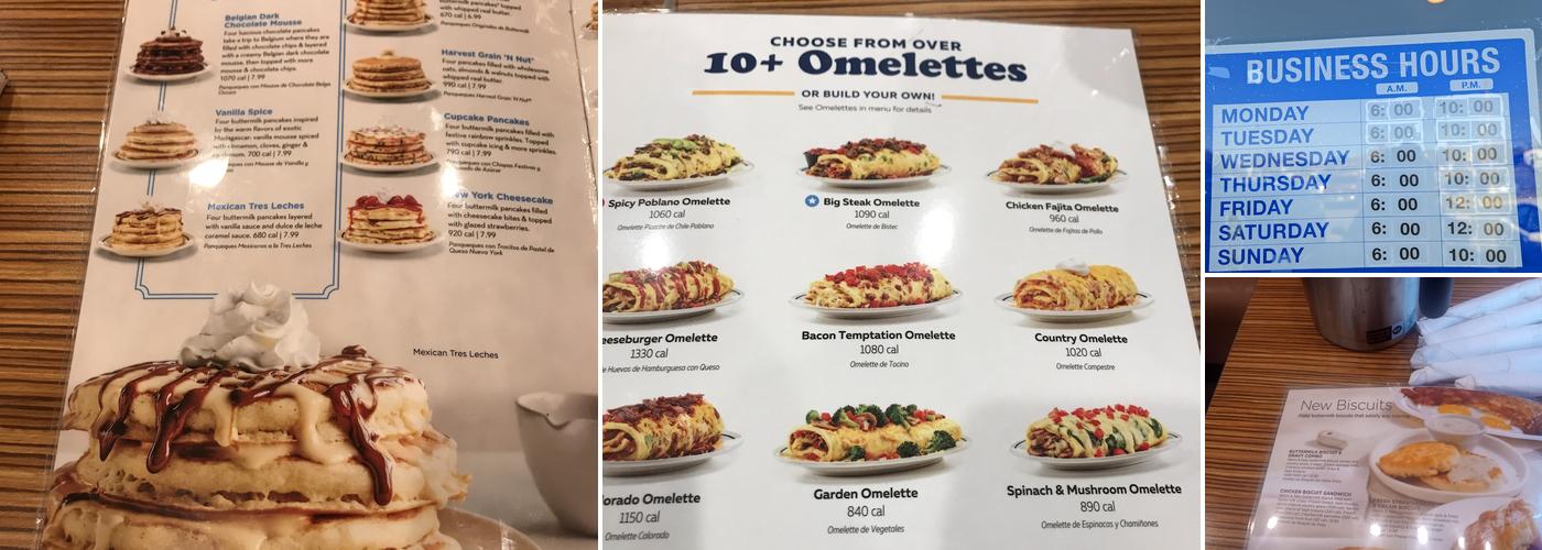 IHOP Menu