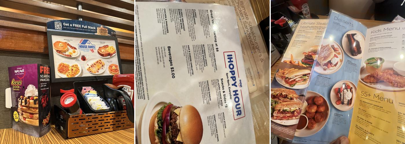 IHOP Menu