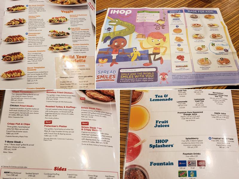 IHOP Menu