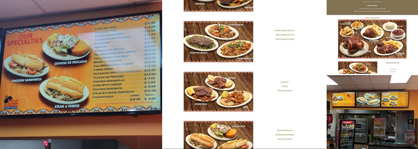 Inca Chicken Menu