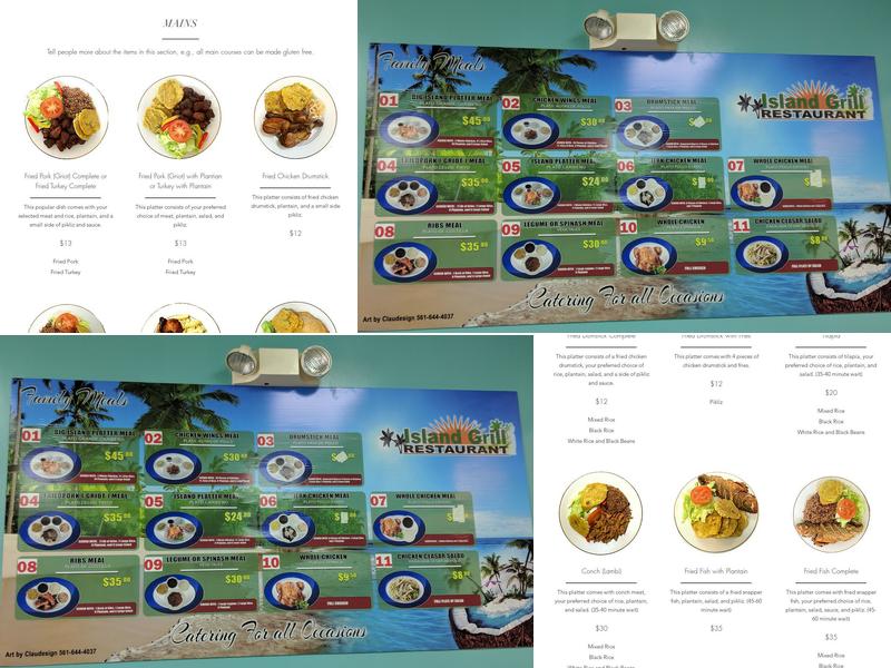 Island Grill Menu