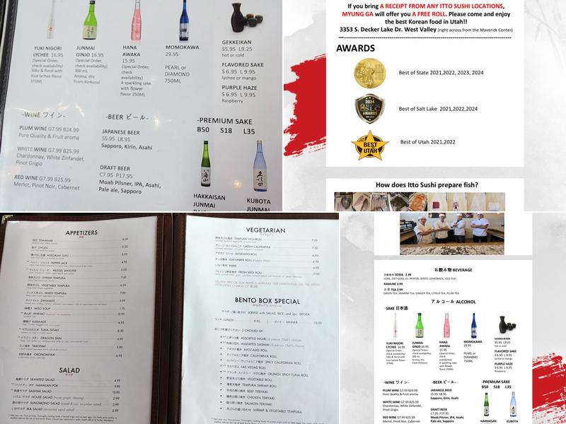 Itto Sushi-Orem Menu