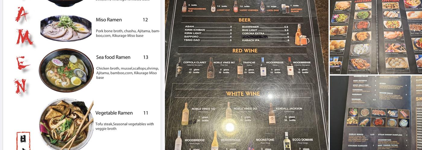 IZA Robata Spring Menu