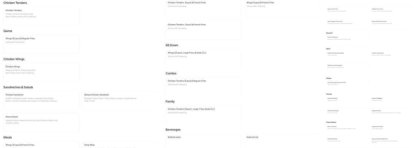 J. Christopher's Menu