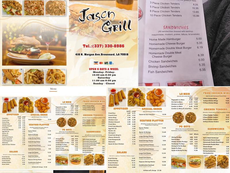 Jason's Grill Menu