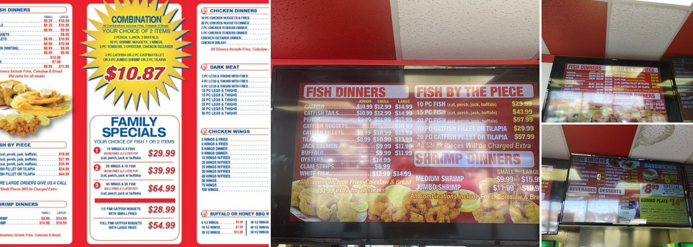 JJ fish & chicken Menu