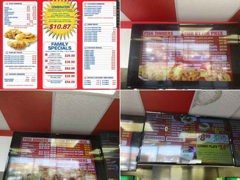JJ fish & chicken Menu
