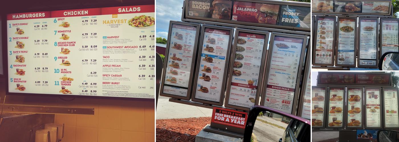 Wendy's Menu
