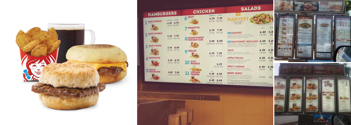 Wendy's Menu