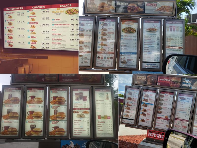 Wendy's Menu