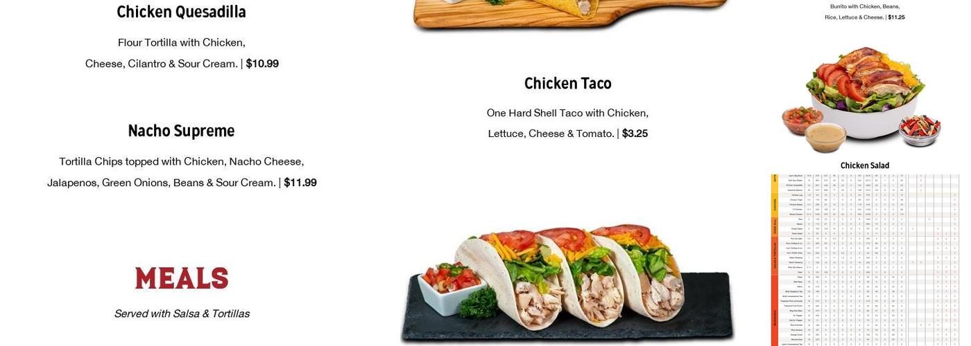 Juan Pollo Menu