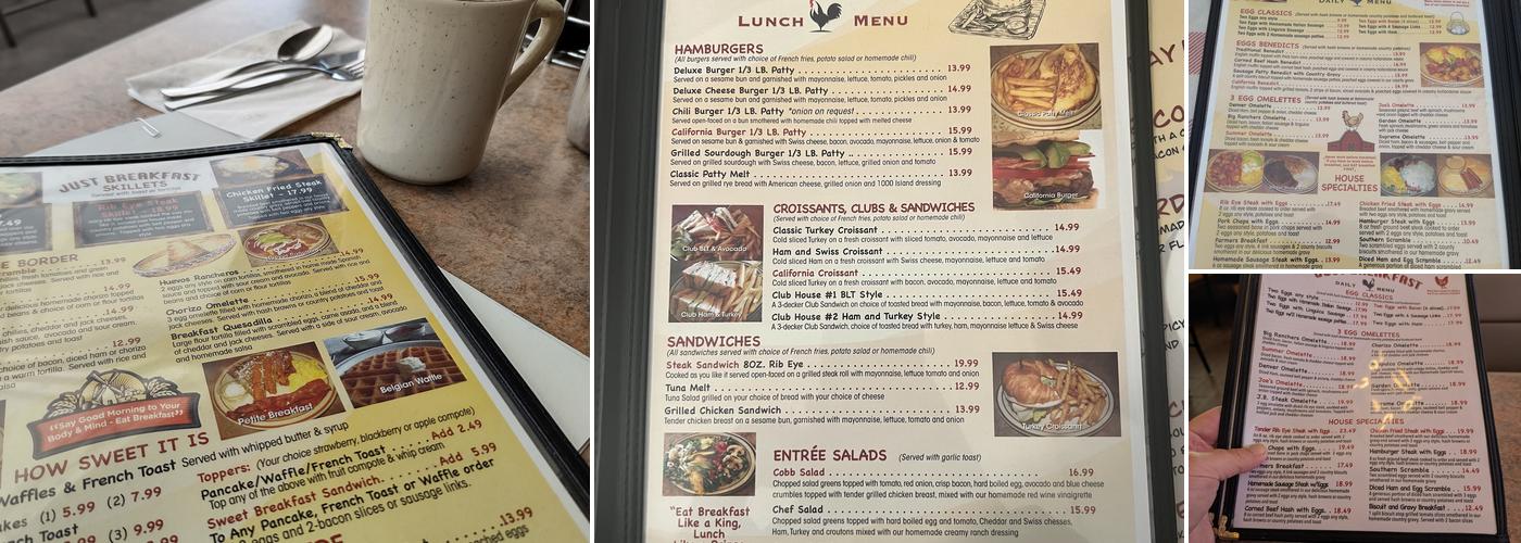 Just Breakfast Menu