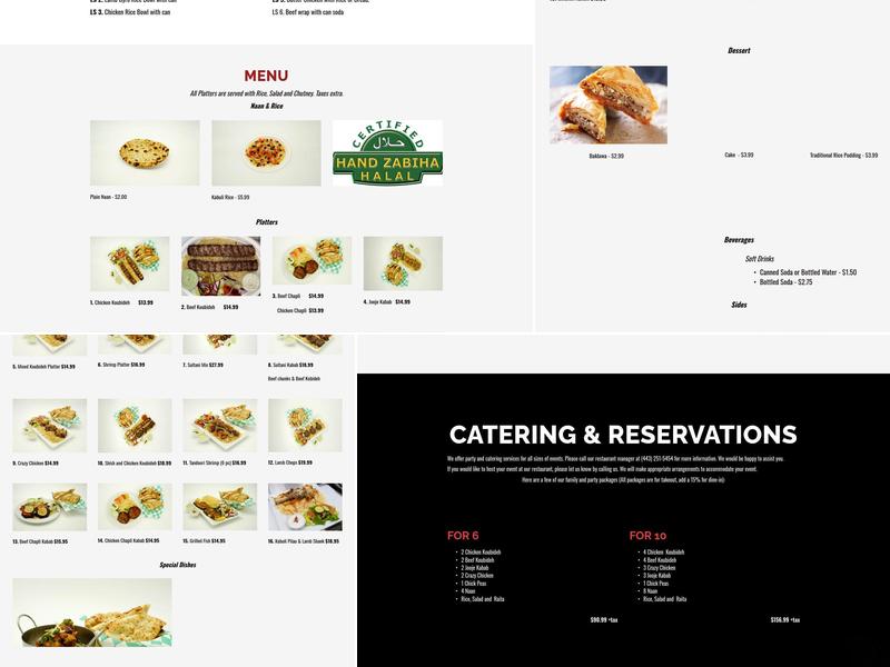 Kabab Villa Menu