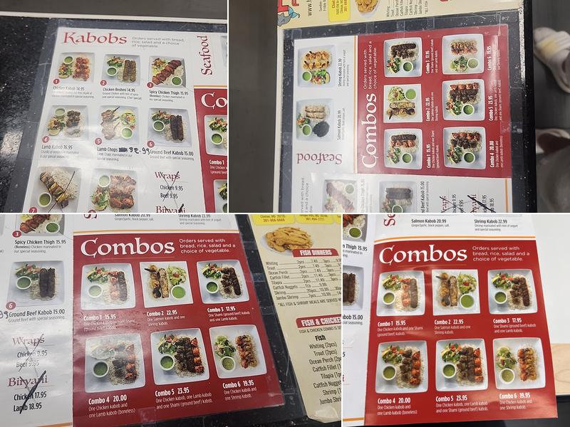 Kabob BQ Menu