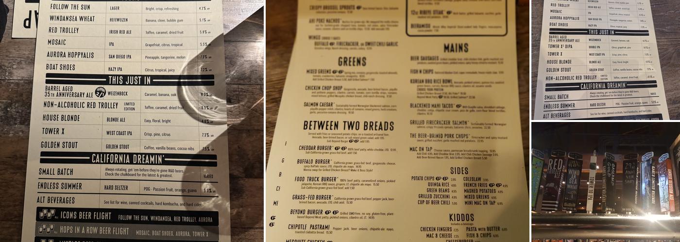 Karl Strauss Brewing Company Menu