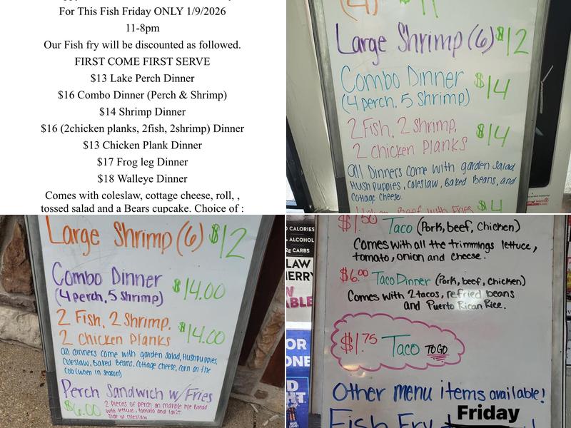 K C Bar And Grill Menu