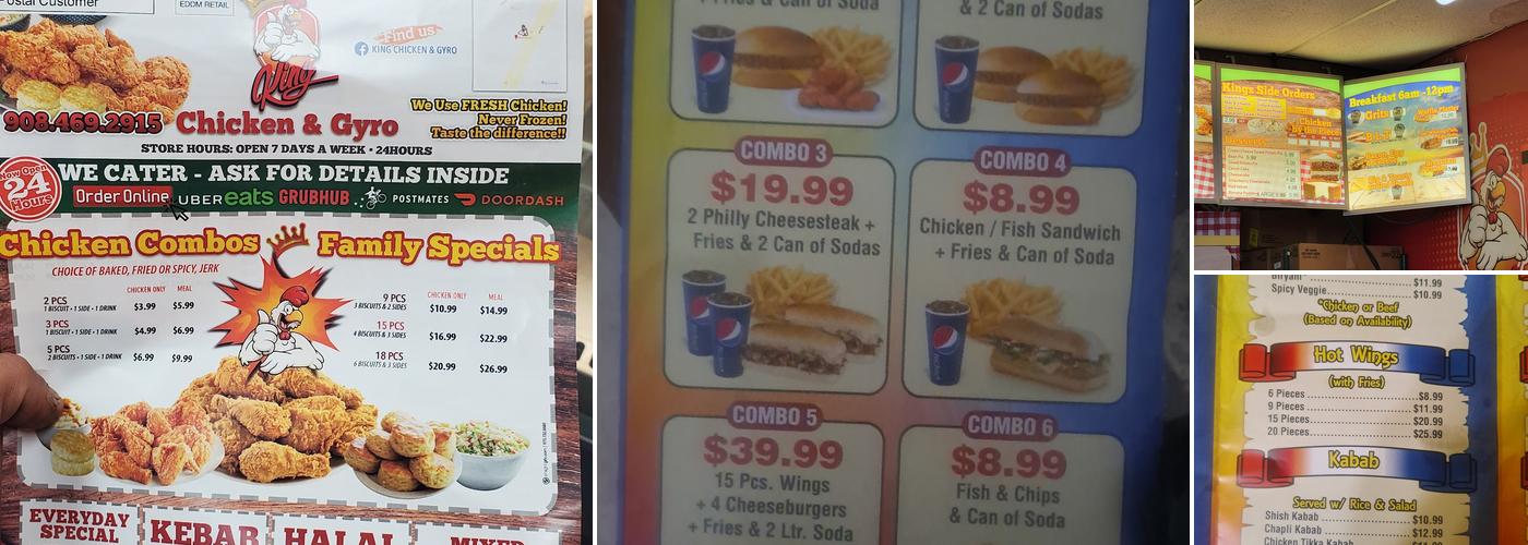King Chicken & Gyro Menu