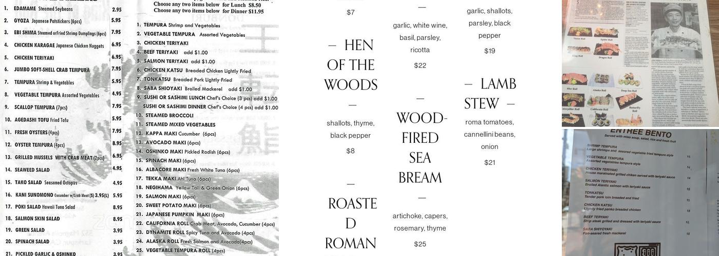 King of the Roll Menu