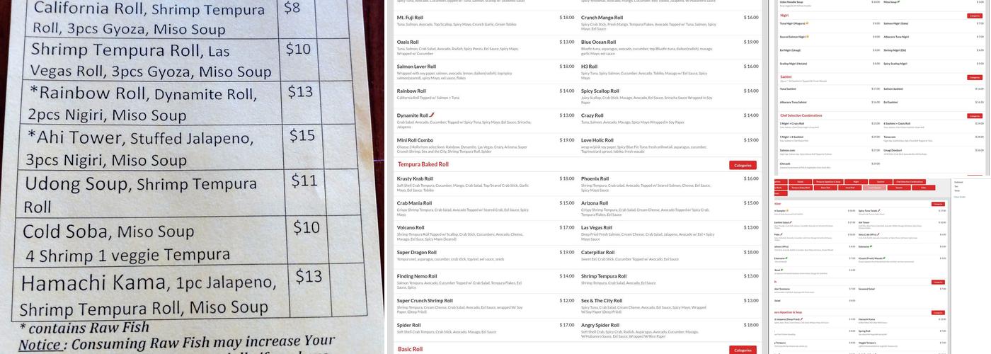 Kodo sushi sake Menu