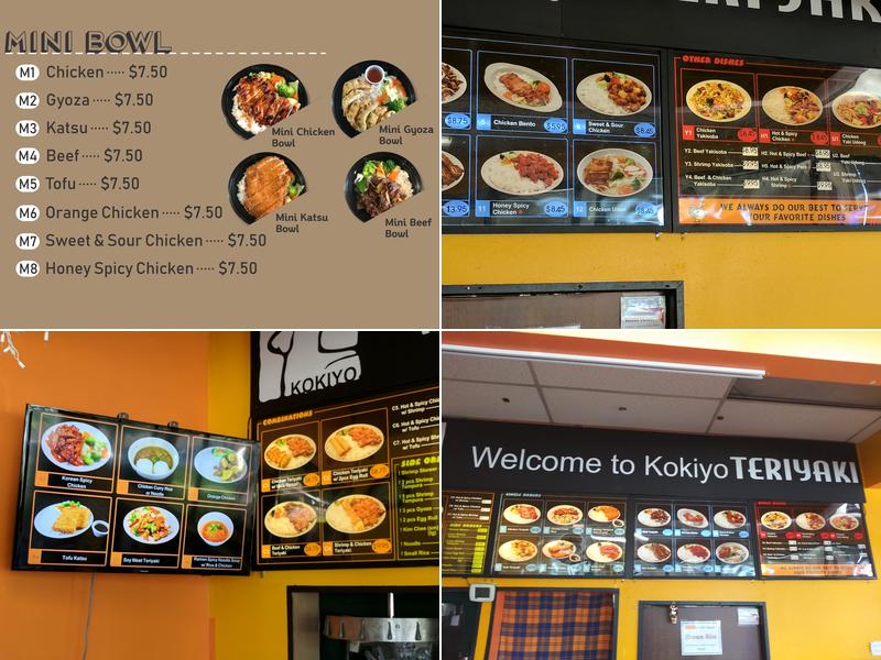 NINJA BOWL Teriyaki Menu