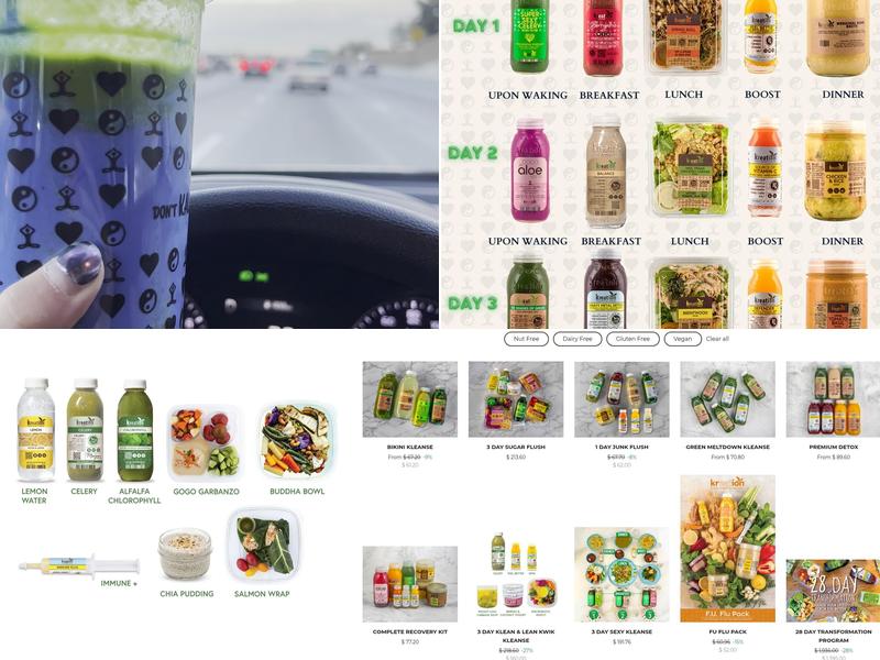 Kreation Organic Juicery Menu