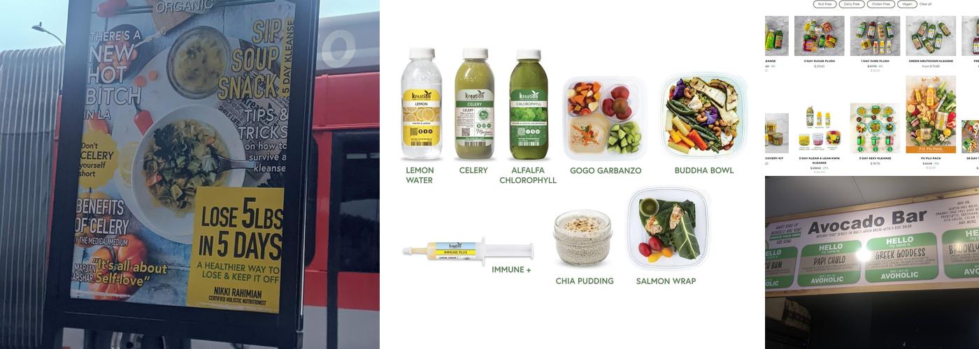 Kreation Juicery & Avoholic Bar - West Hollywood Menu
