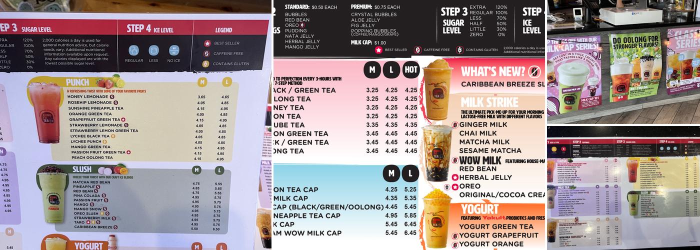 Kung Fu Tea Menu