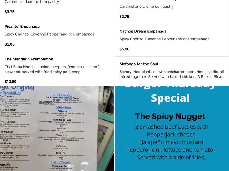 La Bodega Original Menu