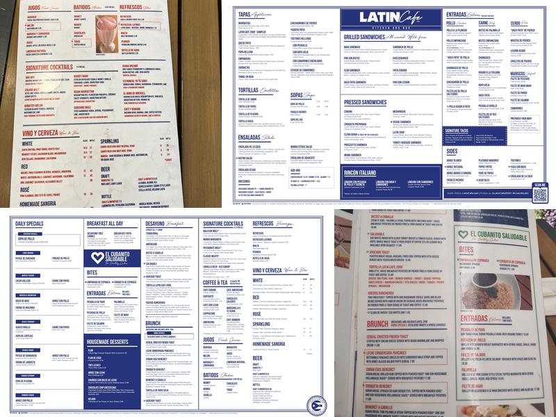 Latin Cafe 2000 - Brickell Menu