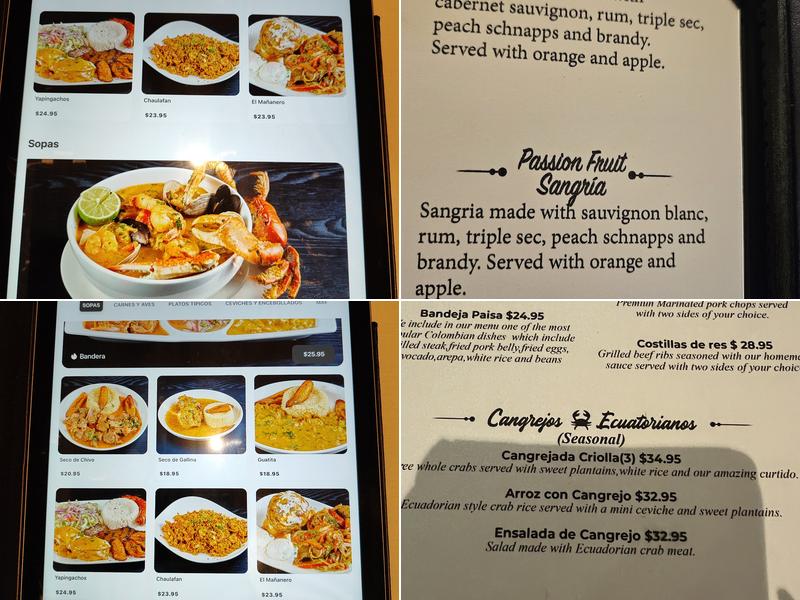 Latitude Zero Menu
