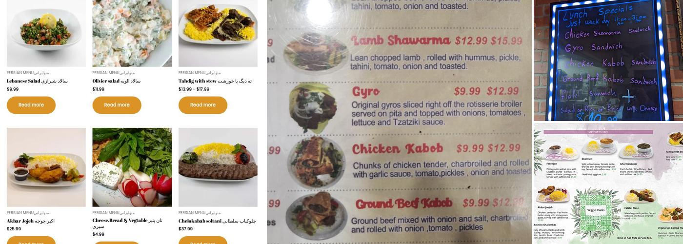 Rose Mediterranean Cuisine Menu