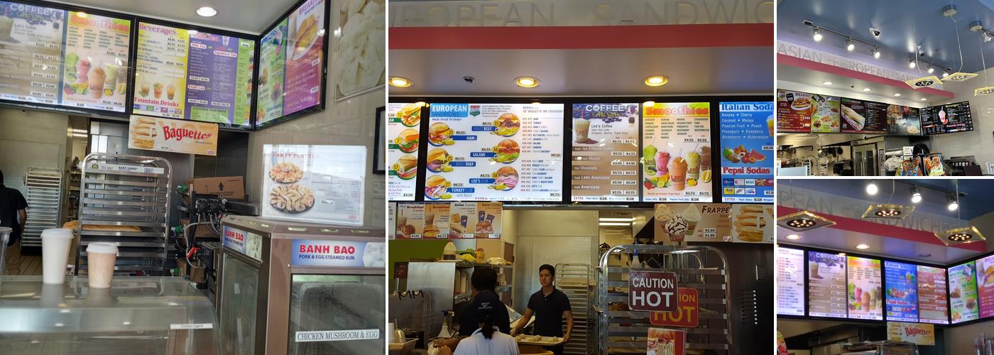 Lee's Sandwiches Menu