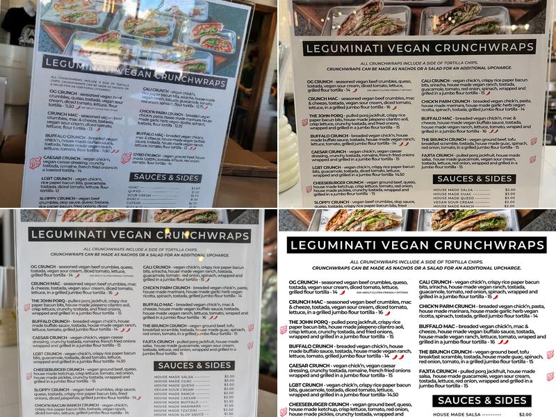 Leguminati Menu