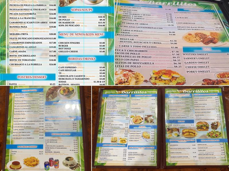 Los Barrilitos Menu