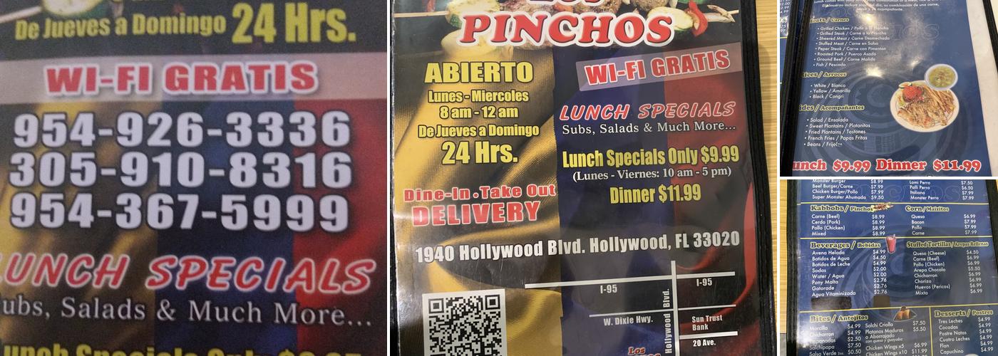 Los Pinchos Menu