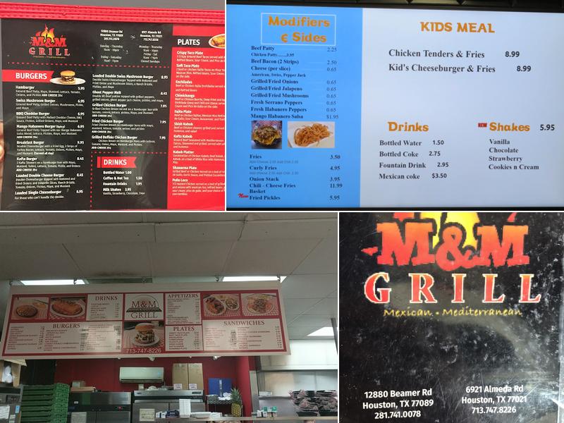 M&M Grill Menu