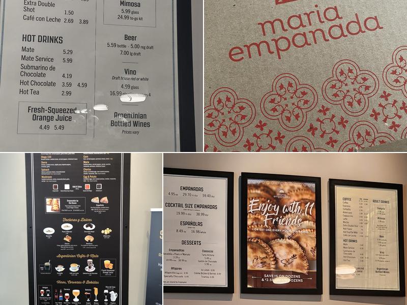 Maria Empanada - Riverview Menu
