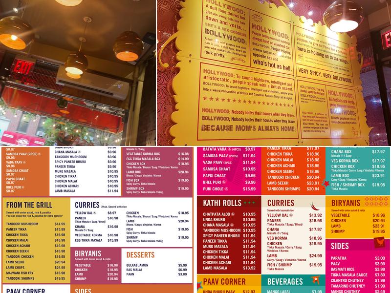 Masala Times Greenwich Village Menu