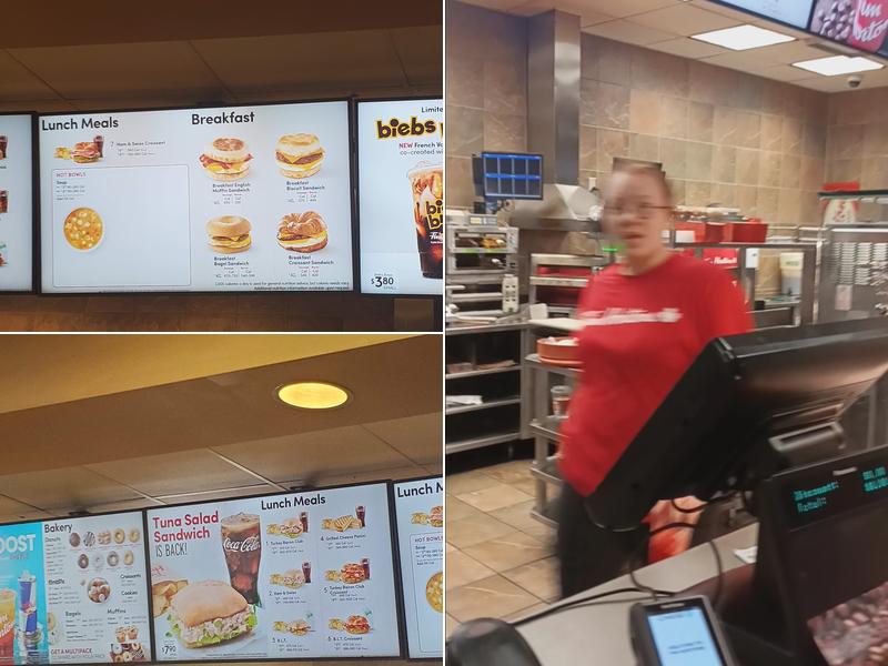 Tim Hortons Menu