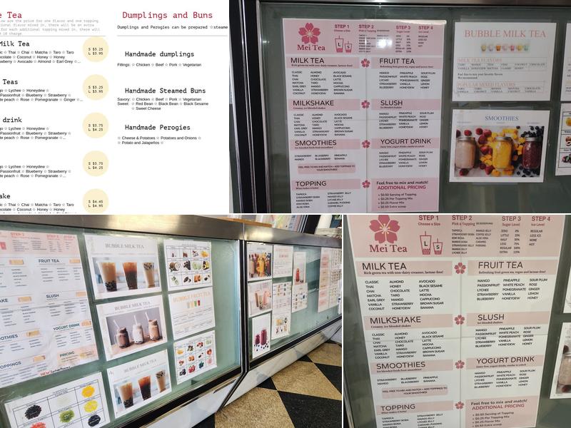 Mei Tea Menu