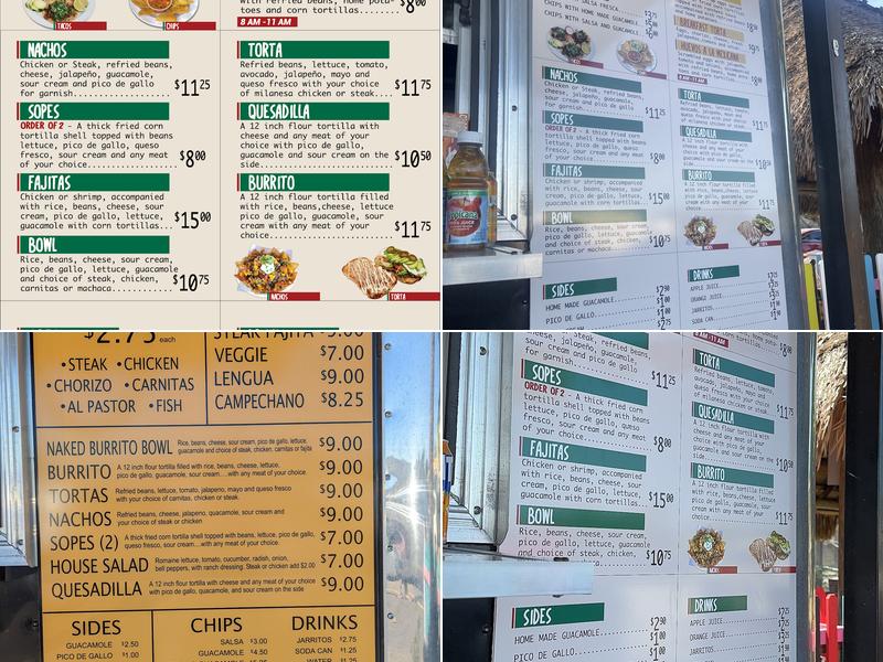 Mexiote Menu