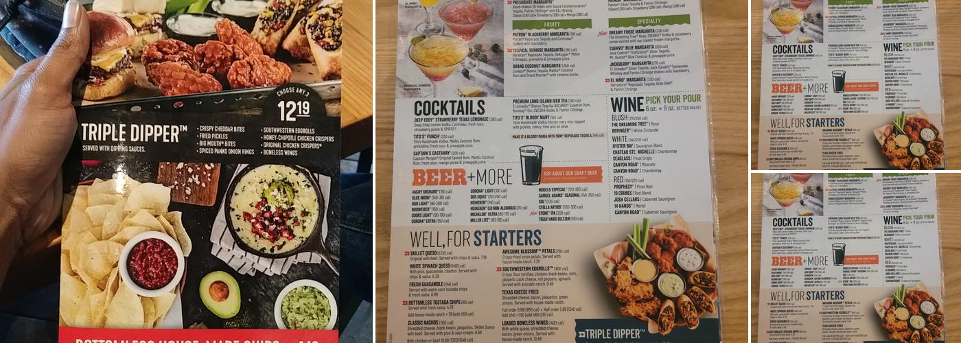 Chili's Grill & Bar Menu