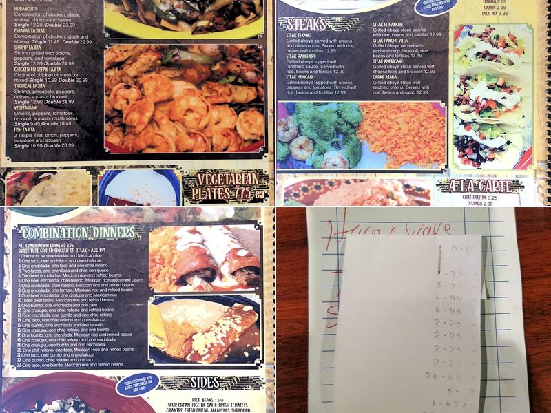Mi Ranchito Menu