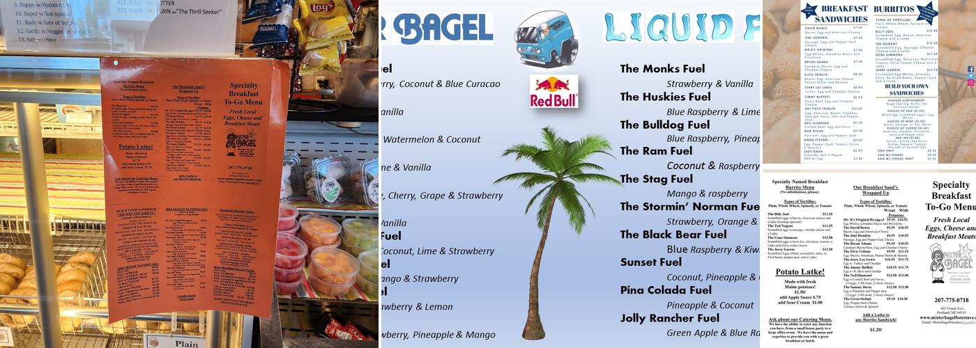 Mister Bagel Menu
