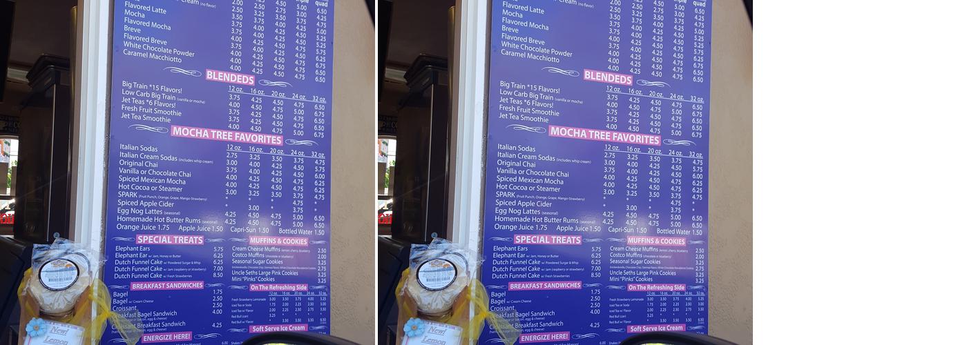 Mocha Tree Espresso Menu