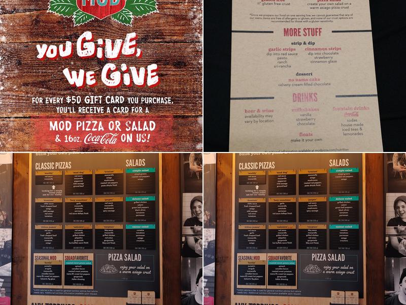 MOD Pizza Menu