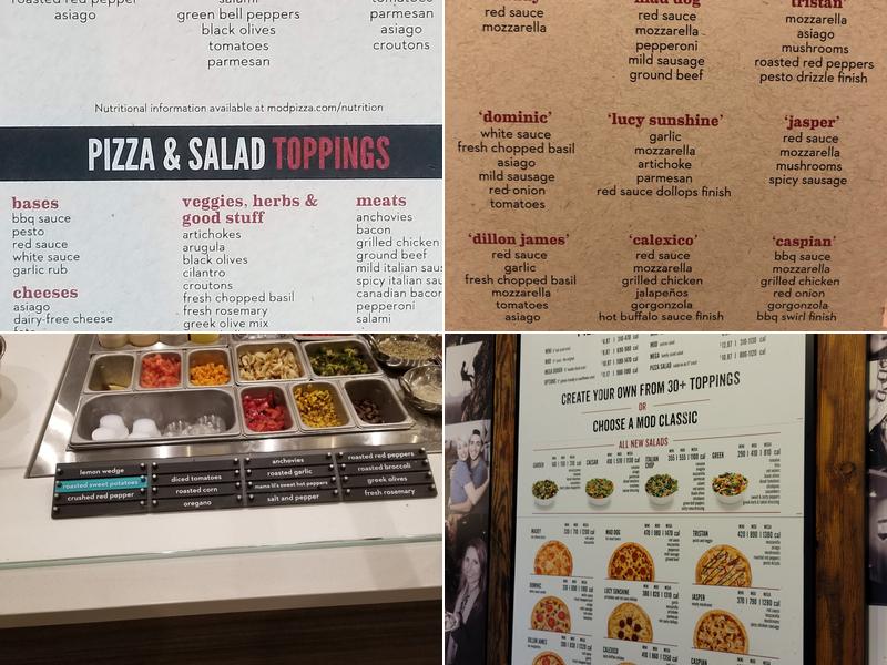 MOD Pizza Menu