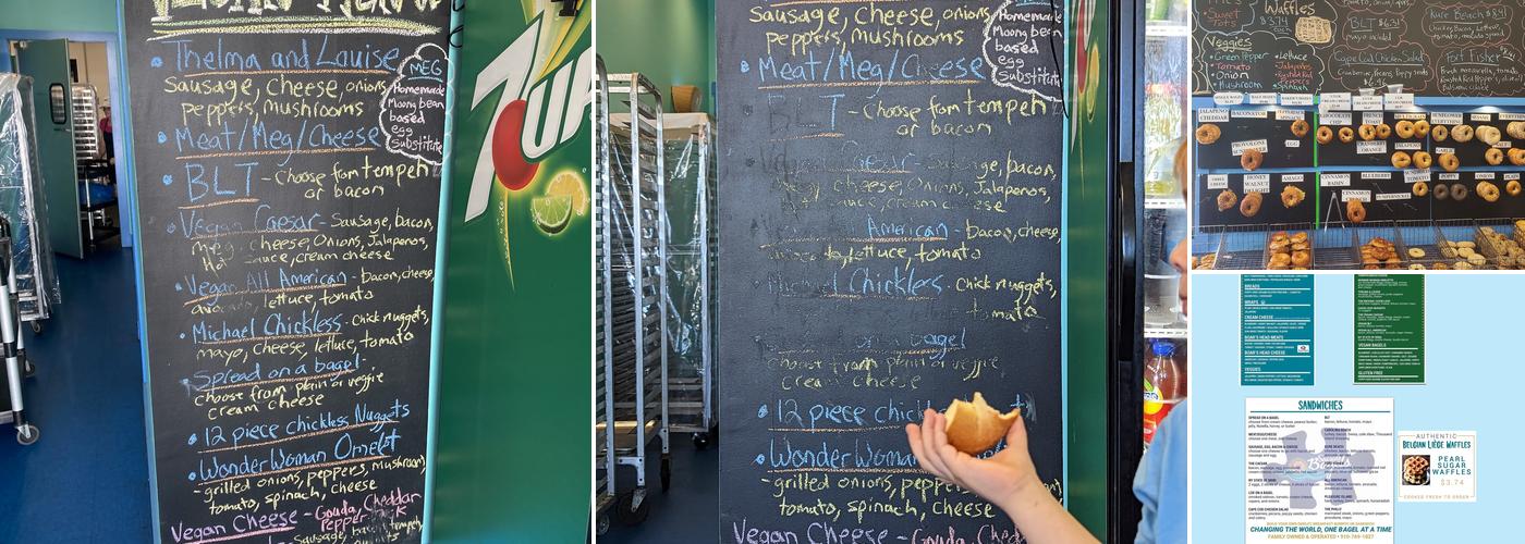 Seaside Bagels Menu
