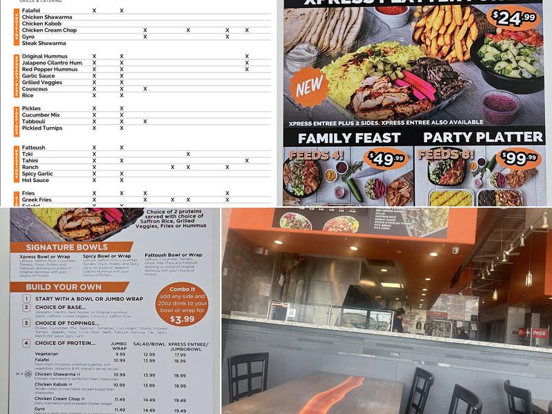 Mr. Kabob Xpress Grille & Catering Southfield Menu