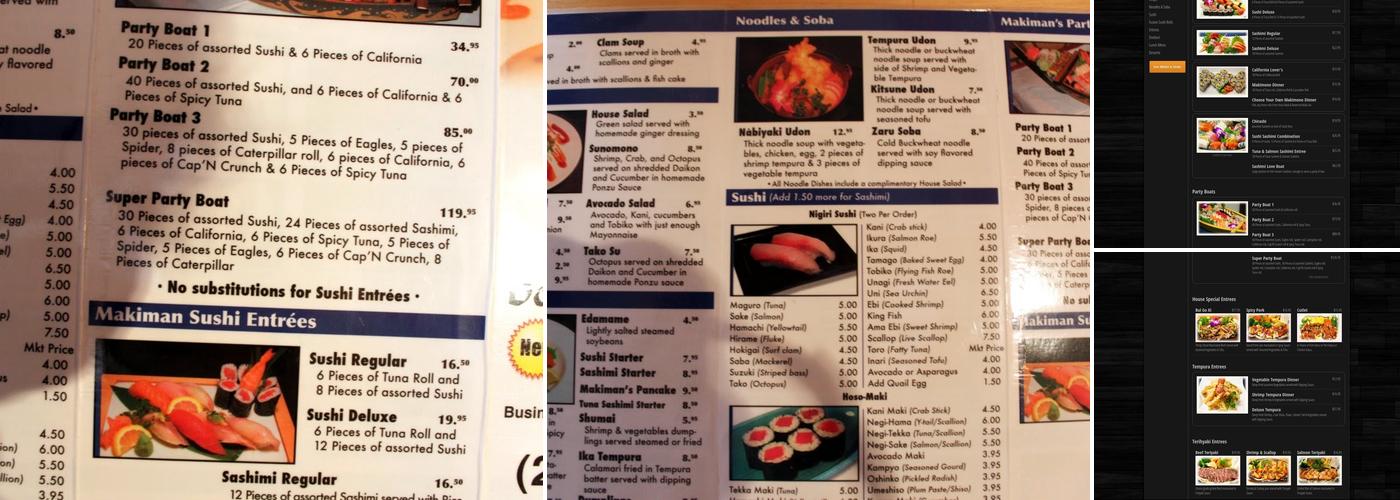 Mr Sushi Menu